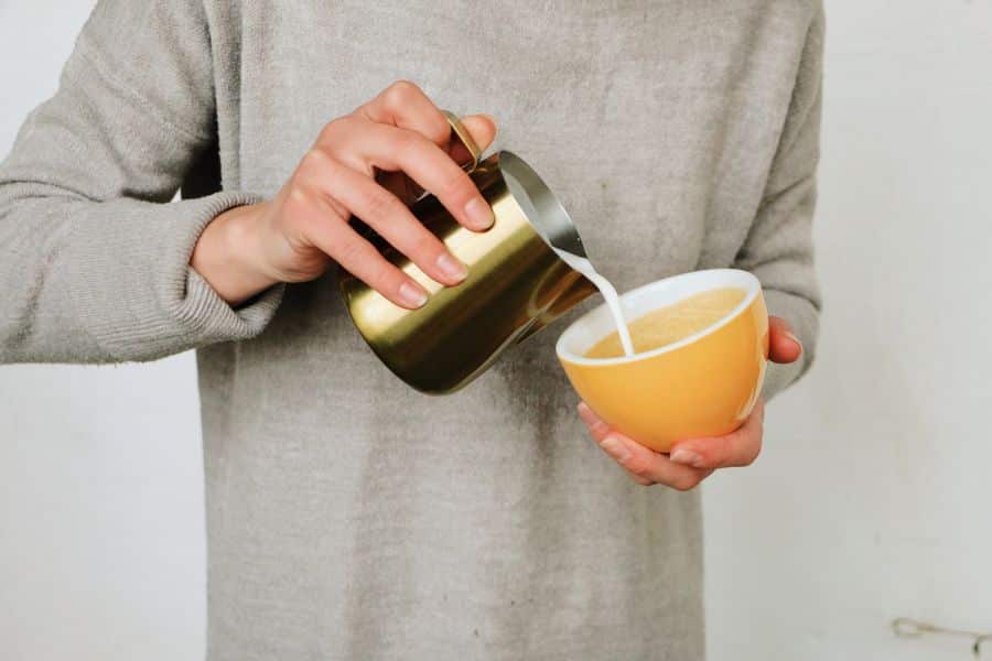 Espuma de leche para café