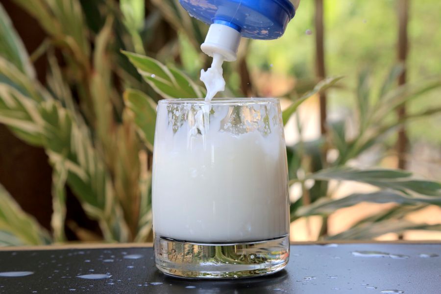 Leche para espumar fresca